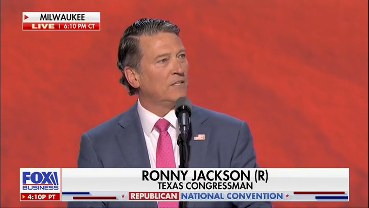 Ronny Jackson RNC speech 7/17