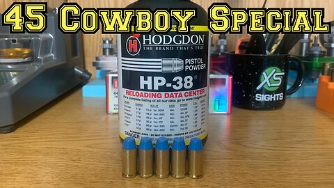 Reloading 45 Cowboy Special with Lee 452-230-TC Bullets and Hodgdon HP38 Powder