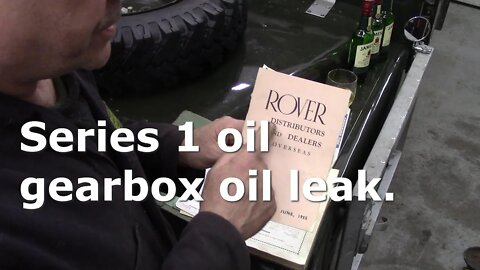 Series 1 oil gearbox oil leak - very poor after sales service!