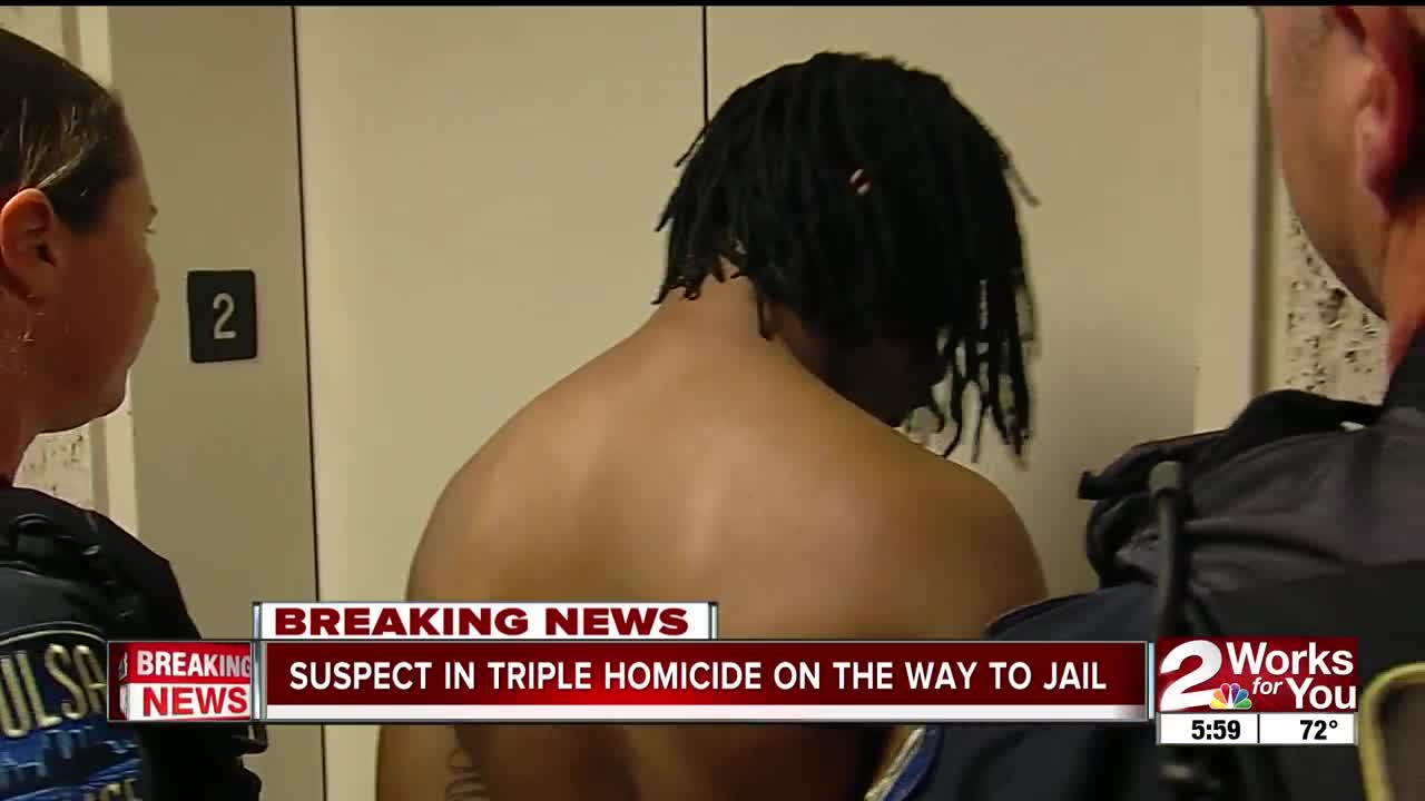 Suspect in jail for triple homicide