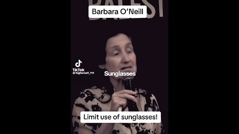 Limit use of sunglasses