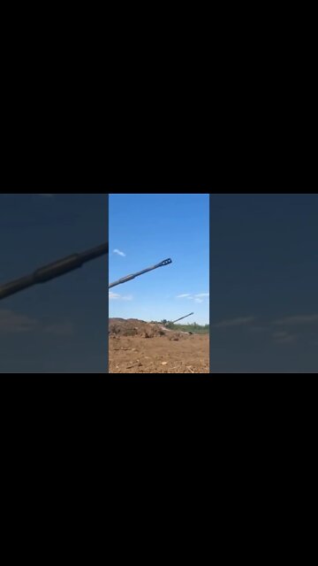 Russian artillery destroys the positions of Ukrainian militants
