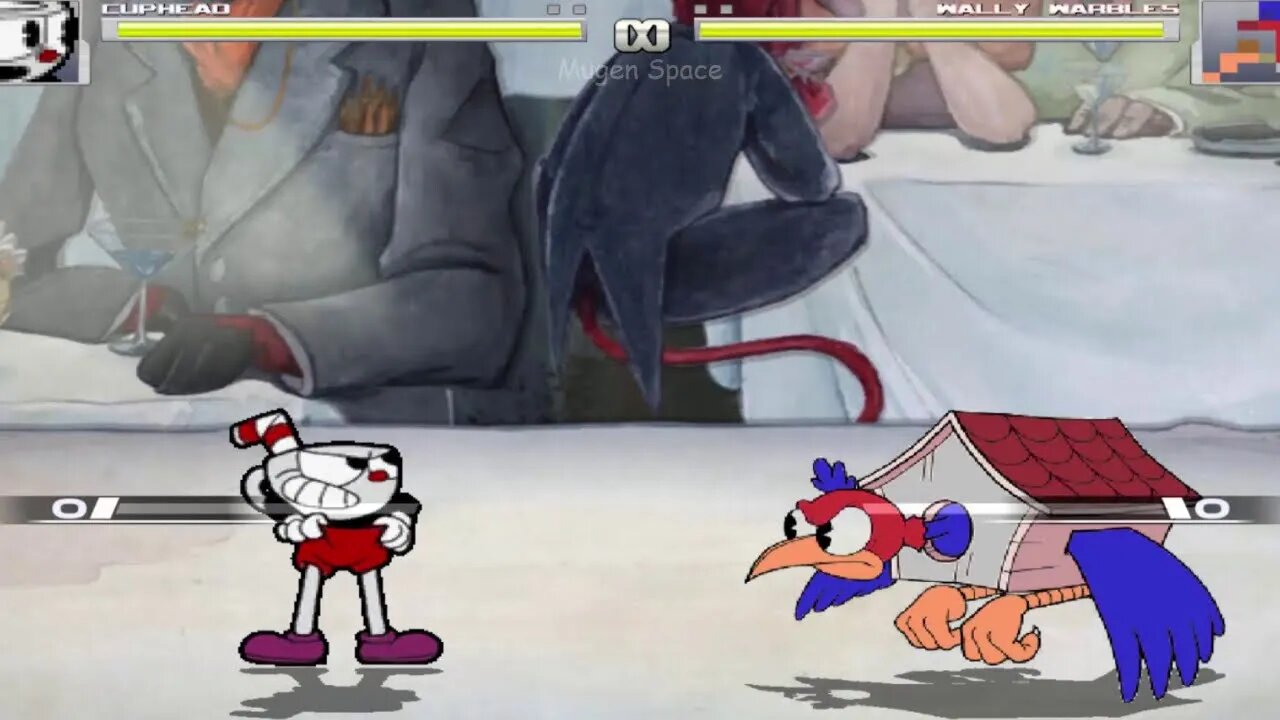 Cuphead VS Wally Warbles I Cuphead Mugen Battle