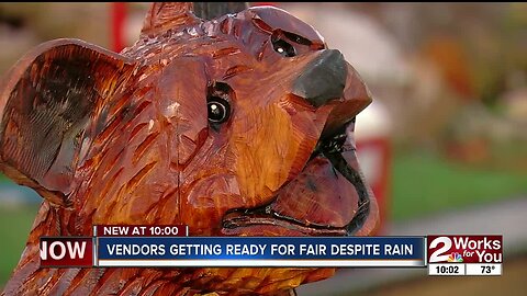 Vendors get ready for day 1 Tulsa State Fair