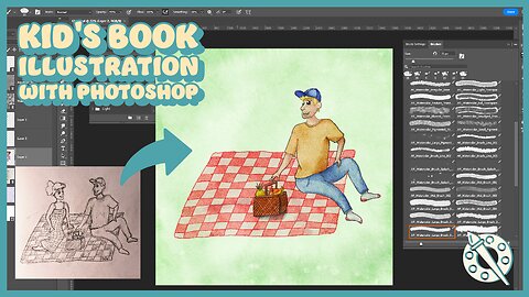 Working on a Children's Book Illustration with Photoshop