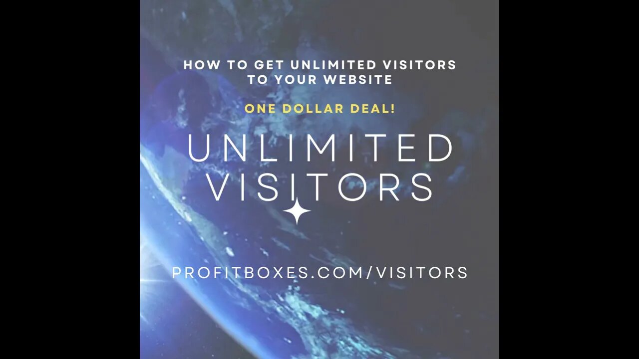 Unlimited Visitors 1 Dollar Deal #shorts