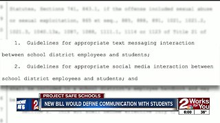 New bill would define communication with students