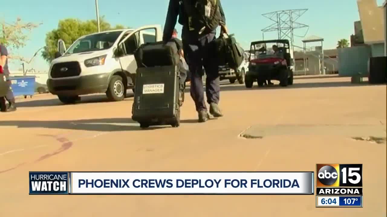 Phoenix firefighters headed to Florida to help with Hurricane Dorian efforts