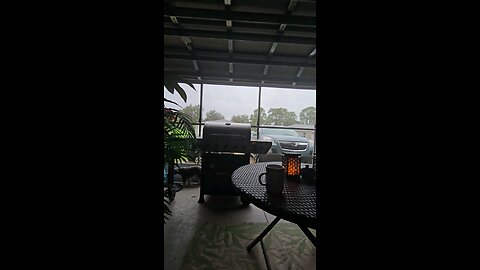 rain, thunder, lightening as Milton approaches