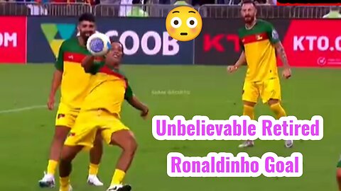 Omg 😳 unbelievable Retired Ronaldinho Goal /football/R 10