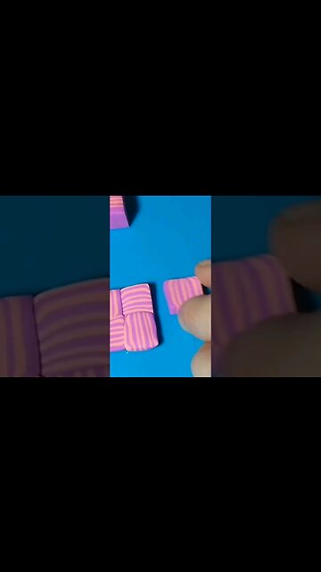 polymer clay patterned stripes #polymerclay #polymer #diy