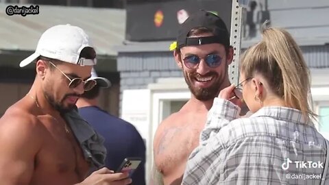 Boss Chick takes man's number by force. This video is funny and crazy.