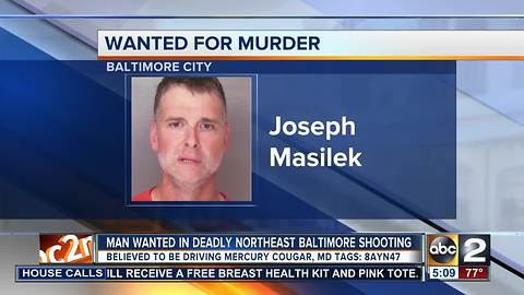 Man wanted in Northeast Baltimore homicide