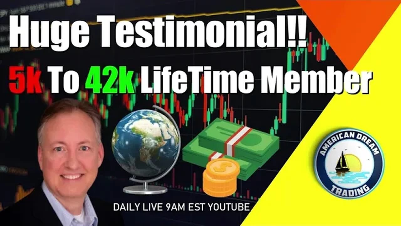 Huge Testimonial $5,000 to $42,000 Lifetime Member Stock Market