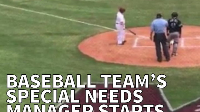 Baseball Team's Special Needs Manager Starts Off Game In Perfect Way