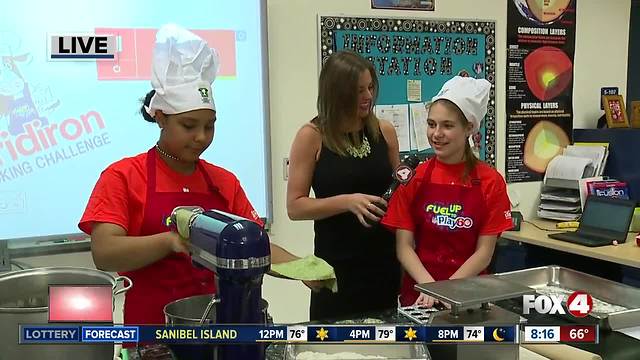 Students compete in Gridiron cooking challenge