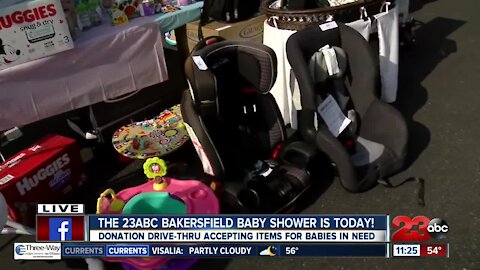 The 23ABC Baby Shower is underway: already Tons of baby Item donations and a $500 check donation from a viewer!