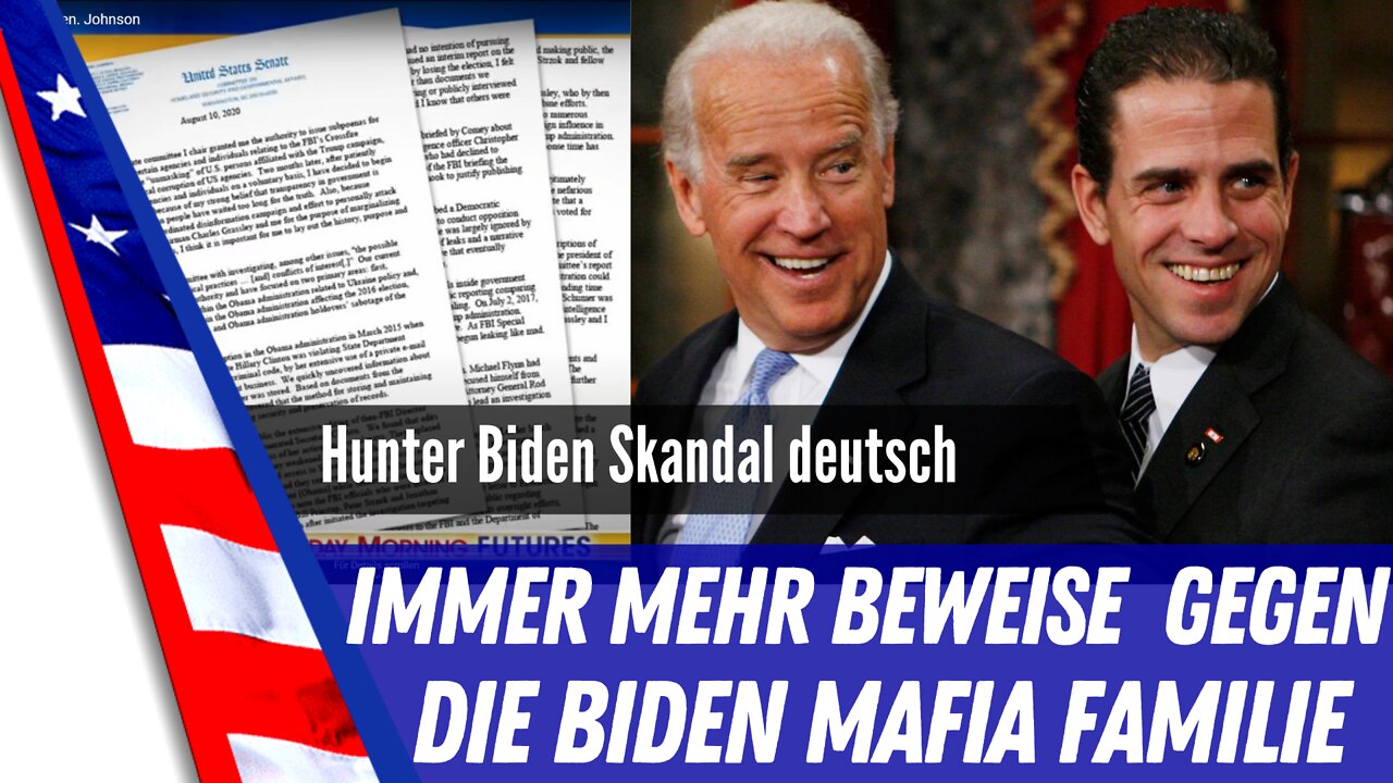 Beweise gegen die Biden Mafia Familie verhärten sich.