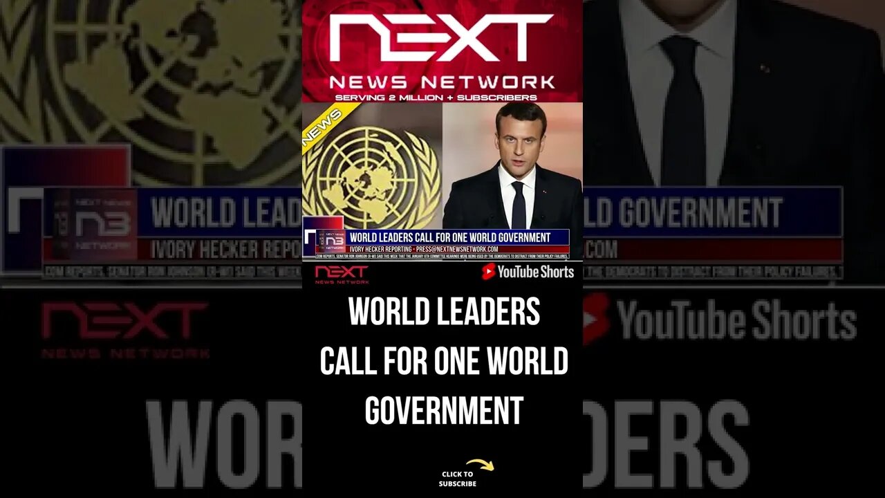 World Leaders Call For ONE WORLD GOVERNMENT #shorts