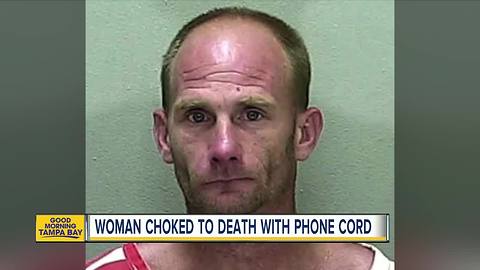 Deputies: Man strangles woman with phone cord