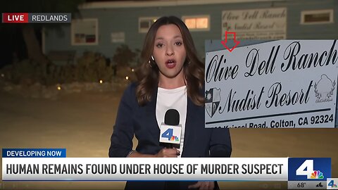 Human remains found underneath home of murder suspect in Redlands, California