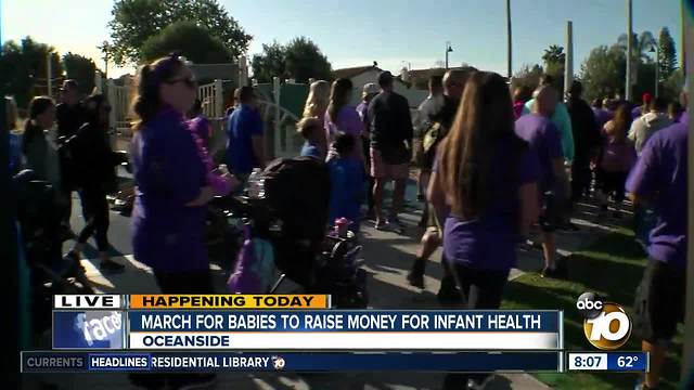 10News walks in Oceanside March for Babies 2018