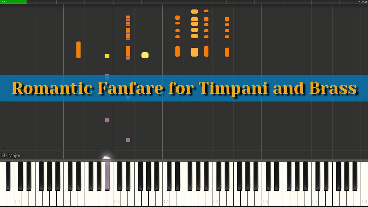 Romantic Fanfare for Timpani and Brass - Live MIDI Performance Recorded with Synthesia