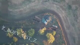 Watch Russian Lancet drone destroy Ukrainian Air Defense in Zaporozhe.