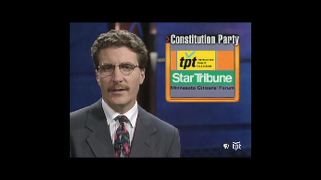 Constitution Party of Minnesota: U.S. Senate candidates David Swan & Derek Schramm on PBS Newsnight Minnesota (July 31, 2000)