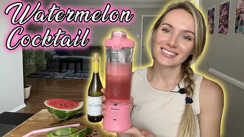 Watermelon And White Wine Cocktail!