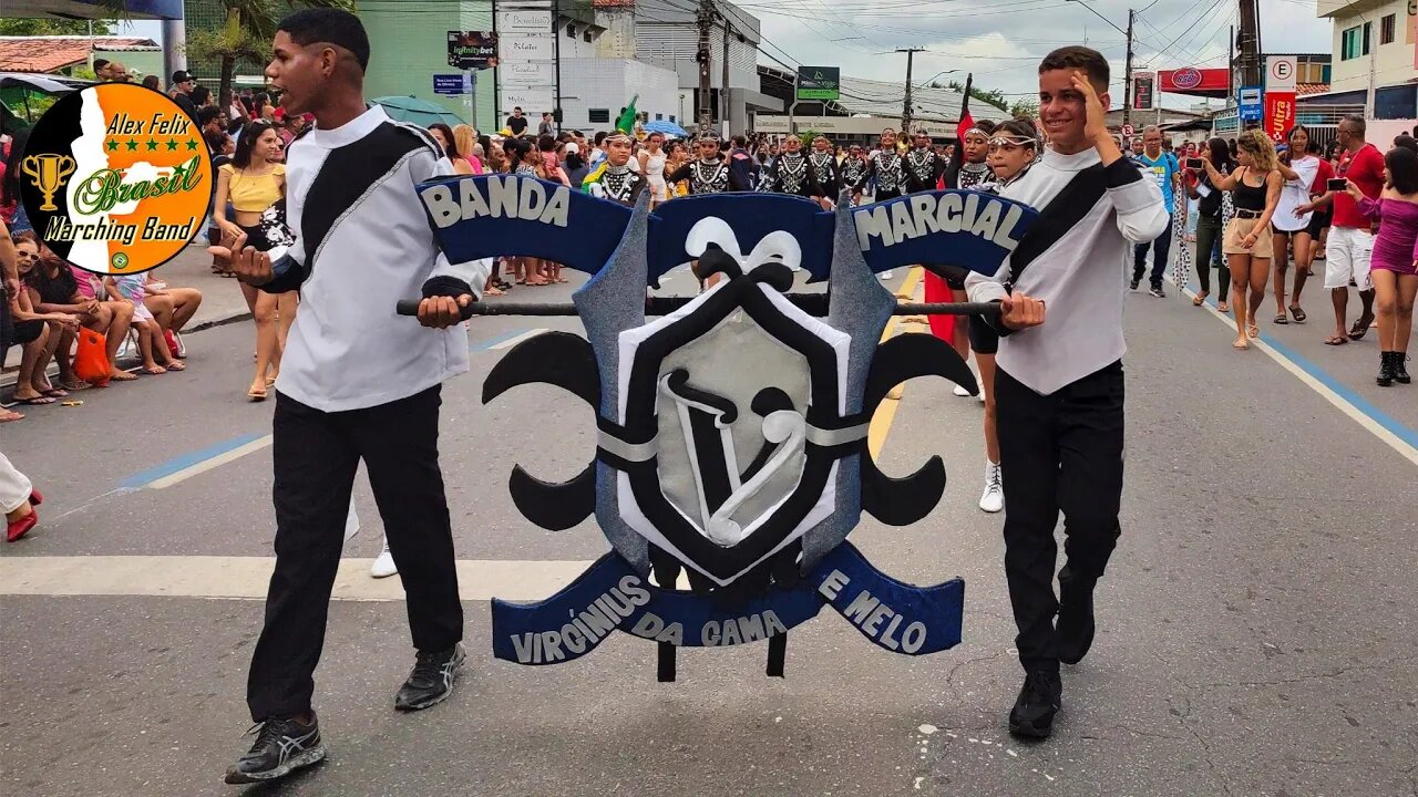 BANDA MARCIAL VIRGÍNIUS DA GAMA E MELO 2023 - DESFILE CÍVICO 2023 NO BAIRRO DE MANGABEIRA - PB.