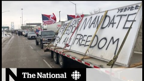 Protesters block Canada-bound traffic on Ambassador Bridge