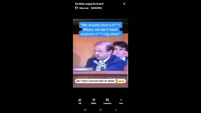 Joe Biden N WORD again