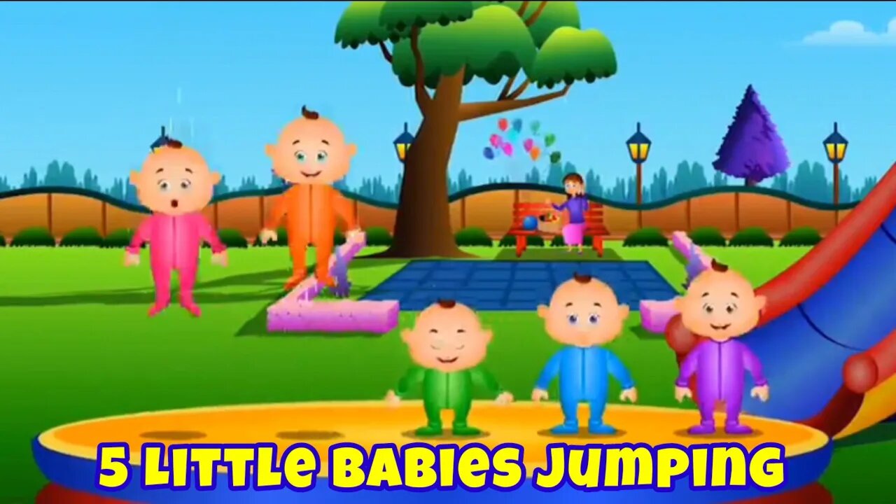 Five Little Babies jumping | English song for Kids @CoComelon @kidszone87 #youtube #everyone