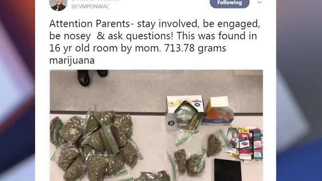 Police tweets picture of pot found by Las Vegas mom