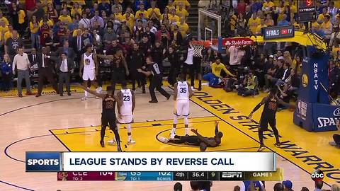 NBA stands behind referees' decision to review, overturn charging call in Game 1 of Finals