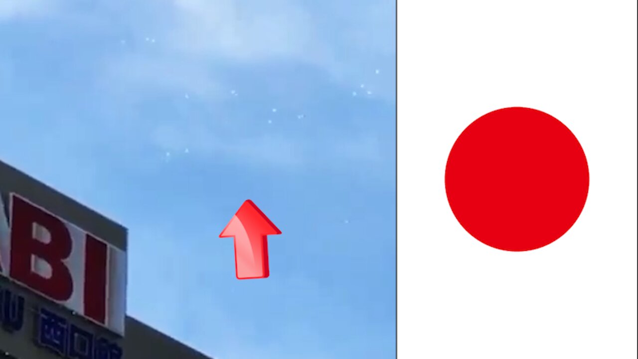 Another angle of a large number of UFOs over Shinagawa Japan on December 18 2021 [Space]