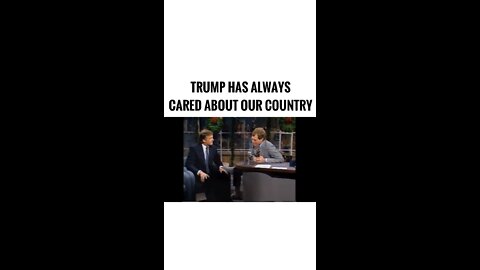 Trump has always cared!