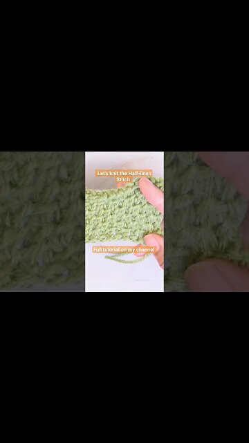 🧶 Have you knit the Half-Linen Stitch in the Continental Style? #infiniticraftingco