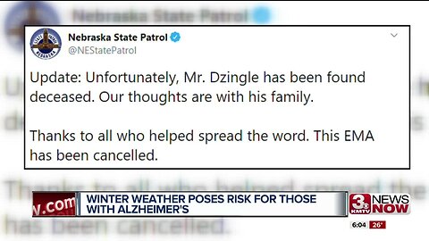 Winter Weather Poses Risk for Those with Alzheimer's