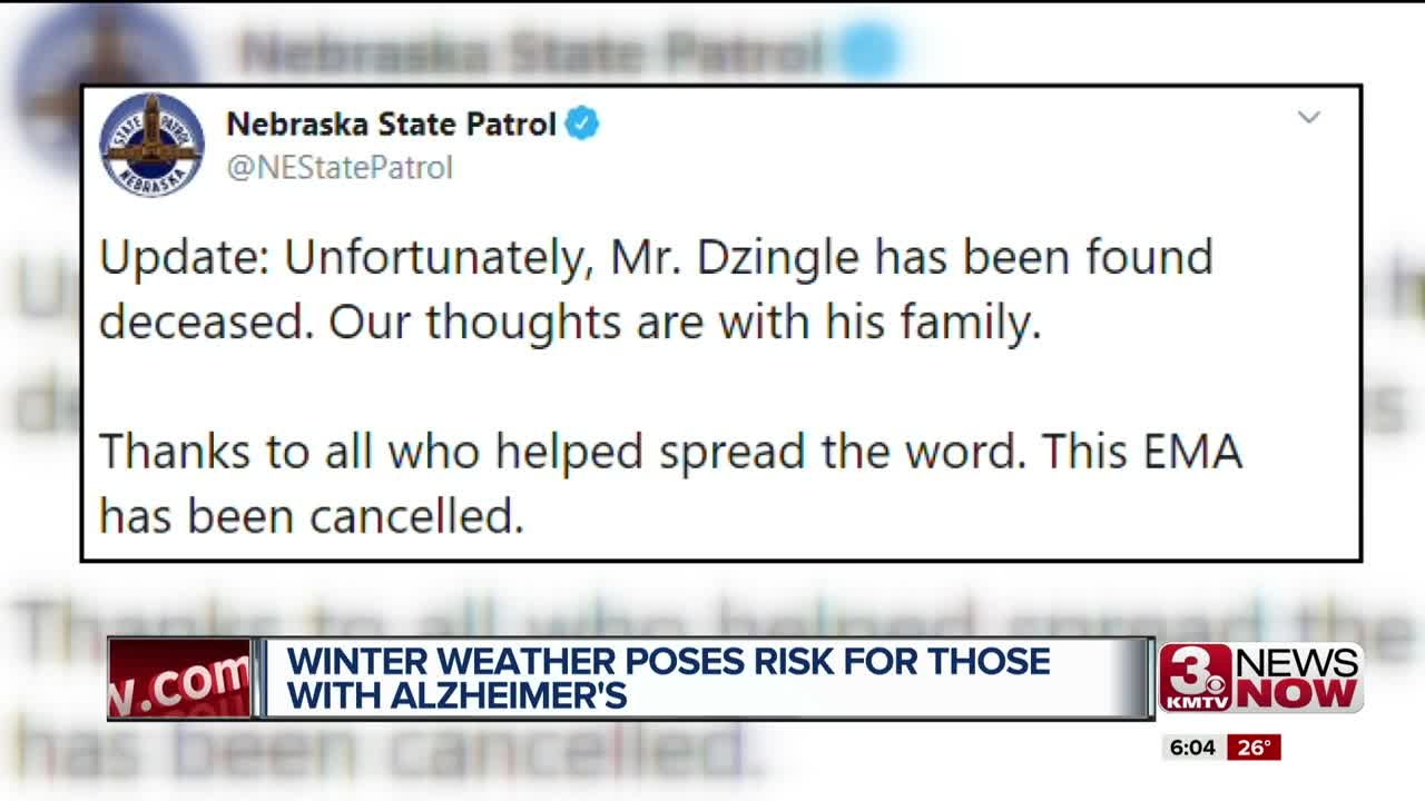 Winter Weather Poses Risk for Those with Alzheimer's