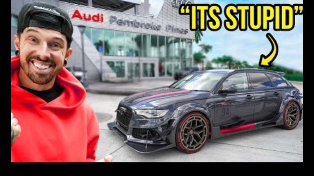 REBUILDING A WRECKED RS6 THEN TAKING IT BACK TO AUDI