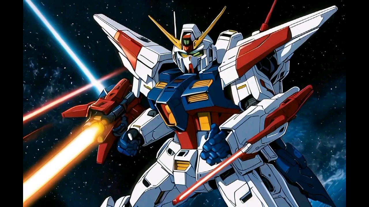 animated Gundam mobile suit 1