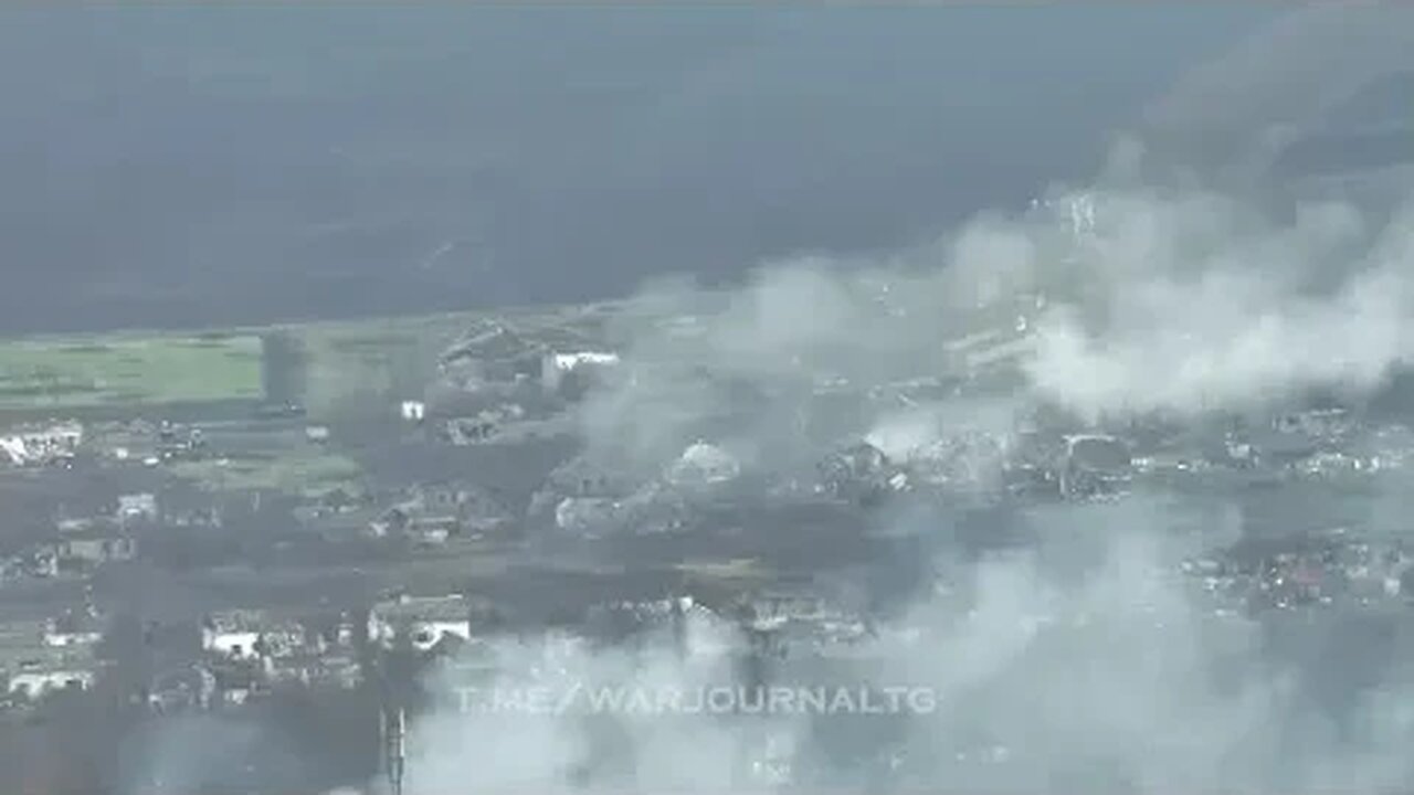 TOS-1A heavy flamethrower on Ukrainian positions