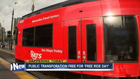 'Free Ride Day' for San Diego public transit riders