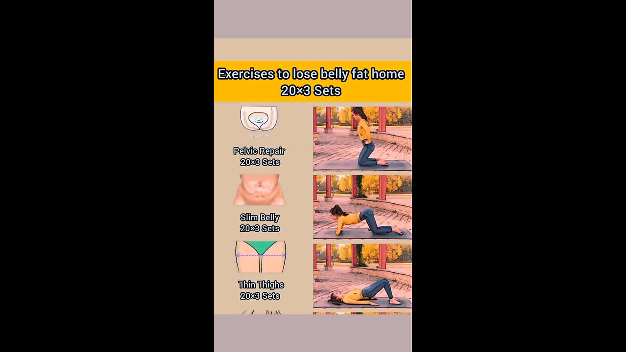 Exercise to lose belly fat home.