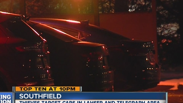 Southfield car break-ins