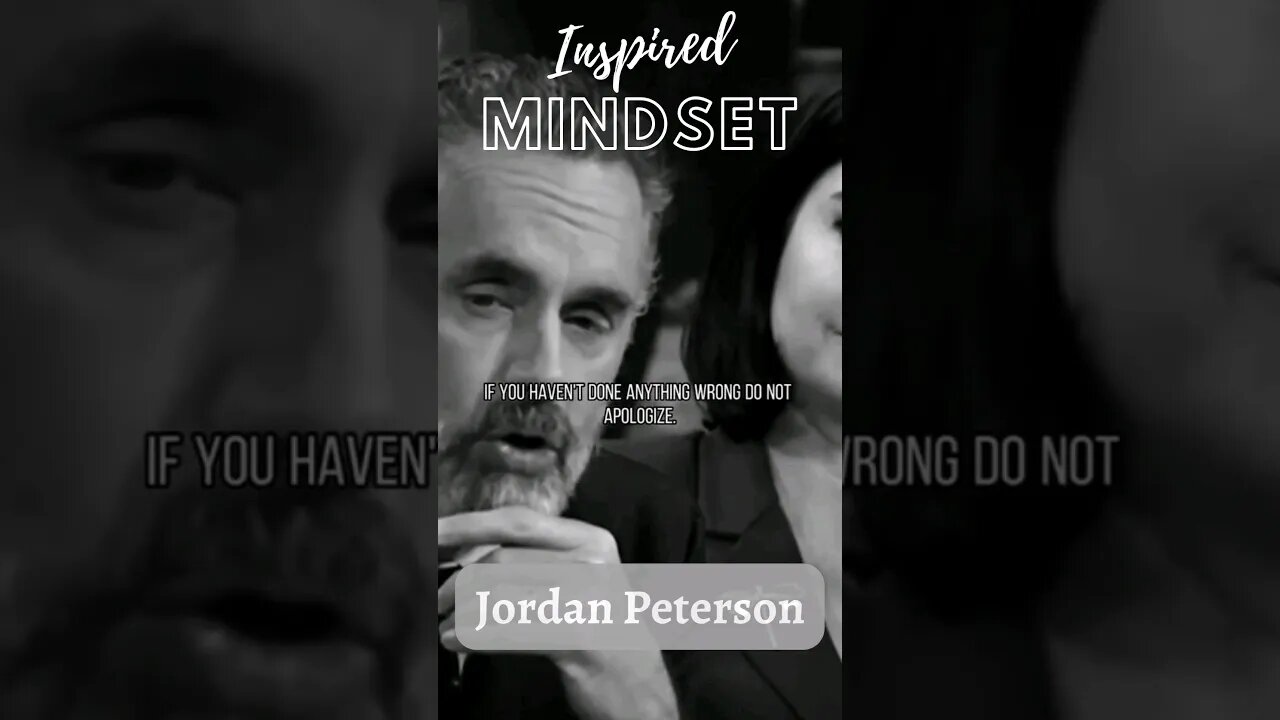 Do NOT Apologize 😠 JORDAN PETERSON #shorts #jordanpeterson #motivation #inspiration #fyp