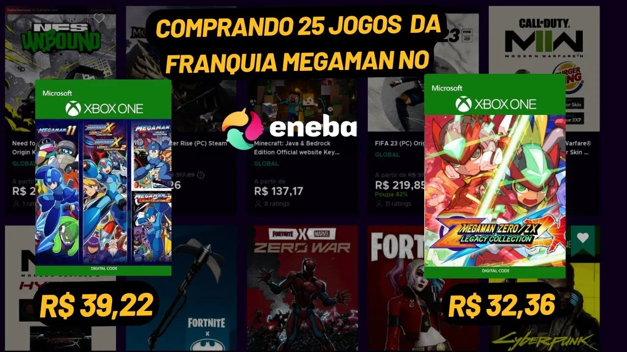 Comprando 25 Jogos da Franquia Megaman para o Xbox no Eneba Como Comprar em 2 Regiões diferentes