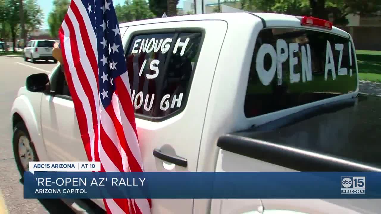 'Re-open AZ' rally at State Capitol